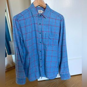 Faherty Plaid Button Down Shirt Small